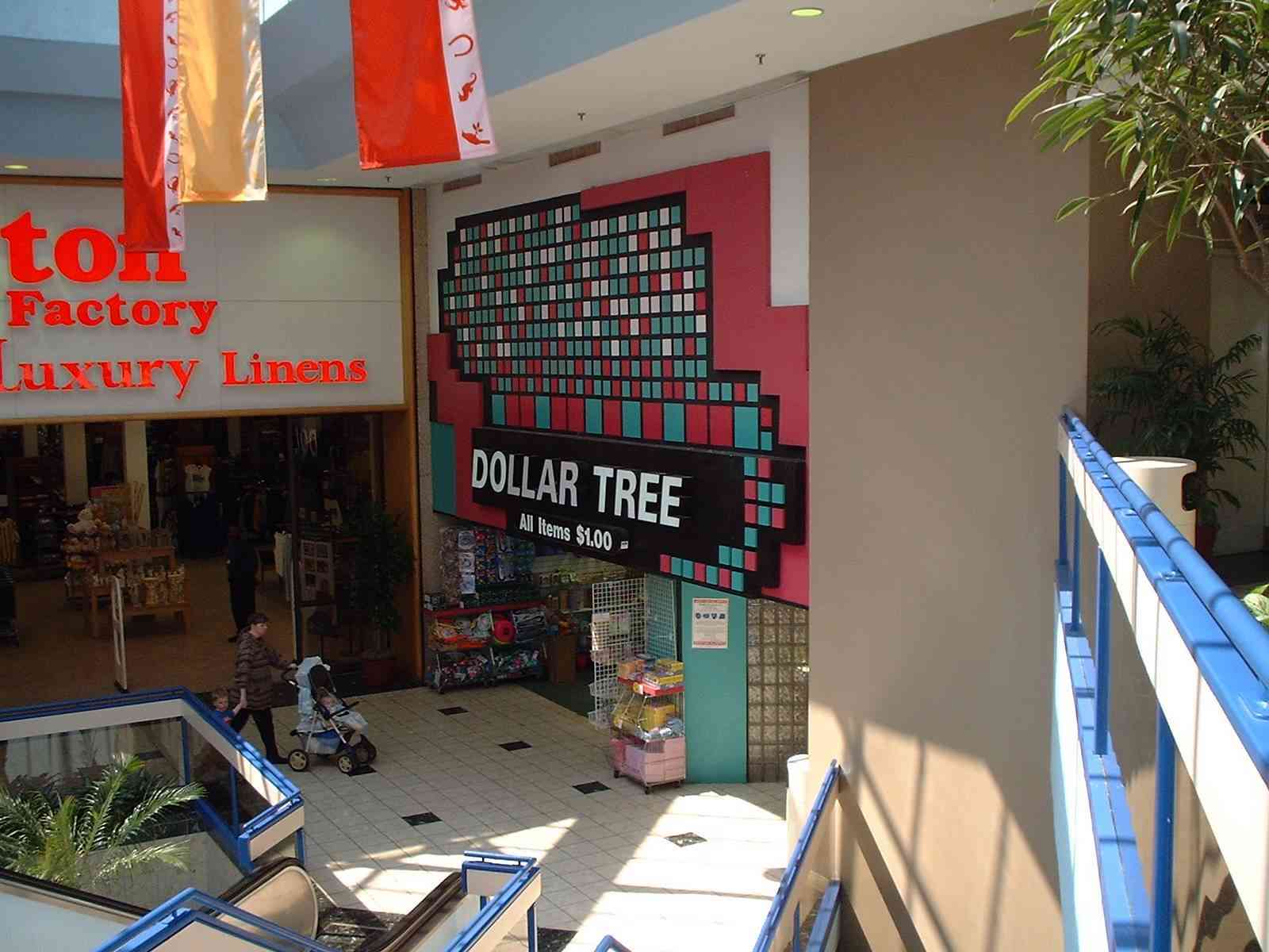 The Dollar Tree store in the Laurel Mall, Laurel, Maryland, 6 April 2002