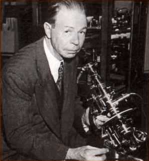 Royal Raymond Rife with one of his microscopes