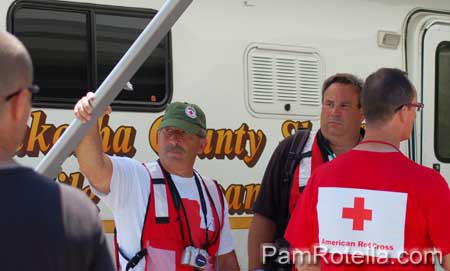 Red Cross workers