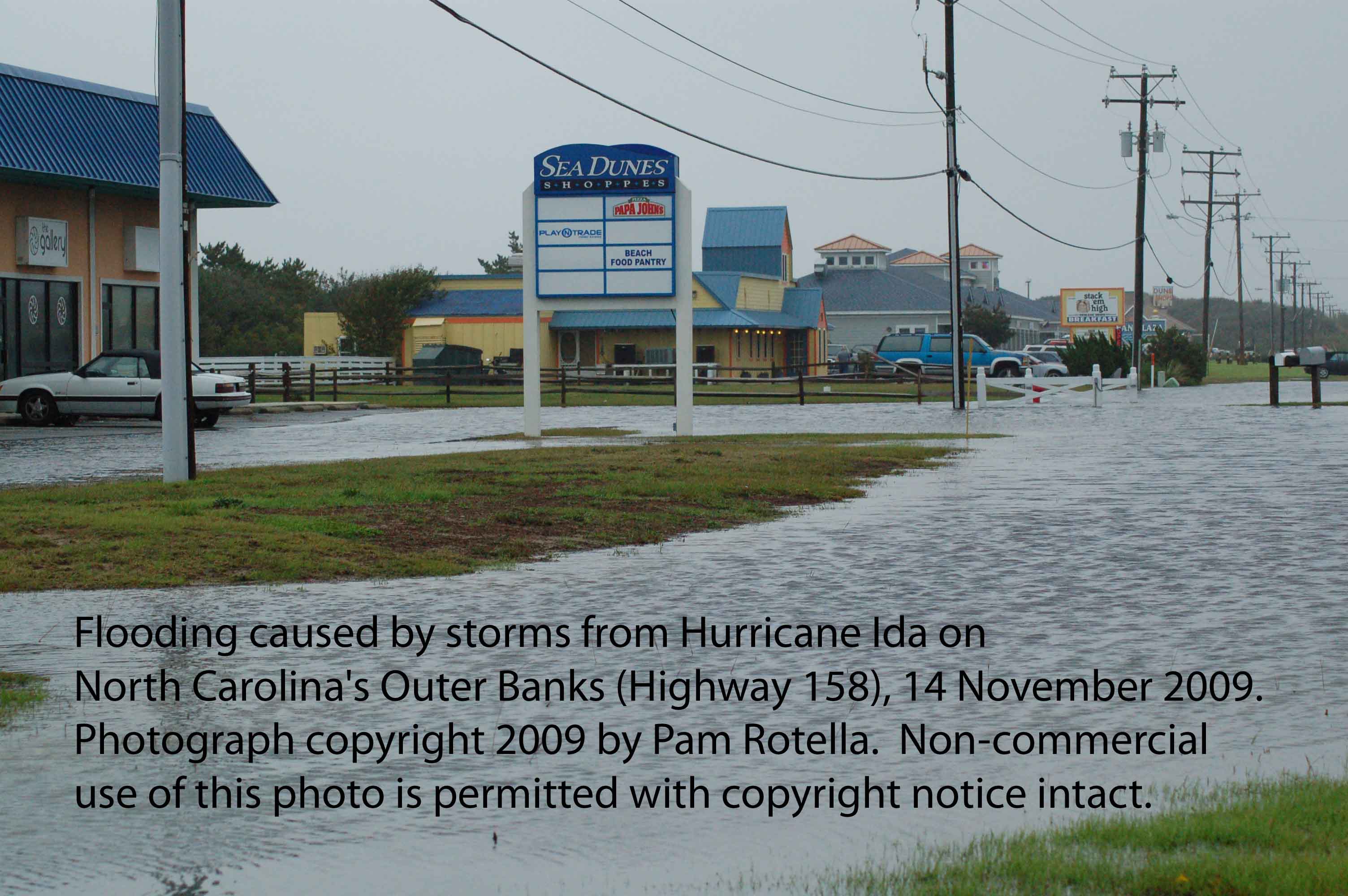 Hurricane Ida aftermath, Highway 158 North Carolina