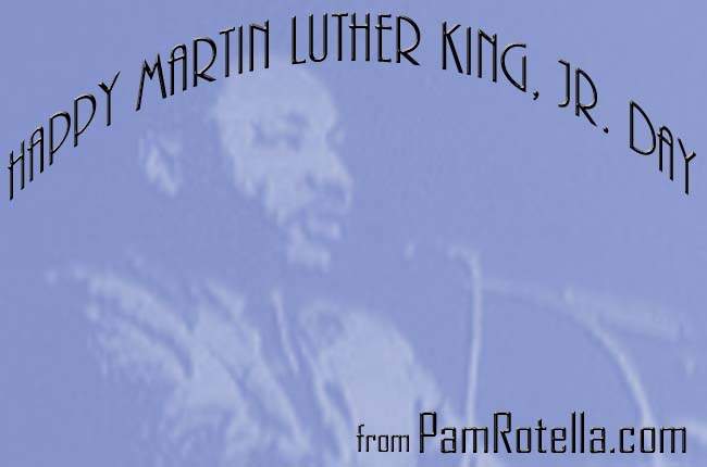Martin Luther King Day card to readers