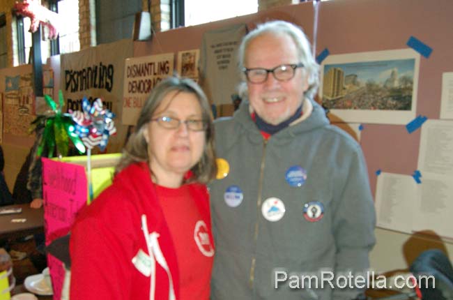 Bruce 'The Box Man' Noble and his wife, Amy