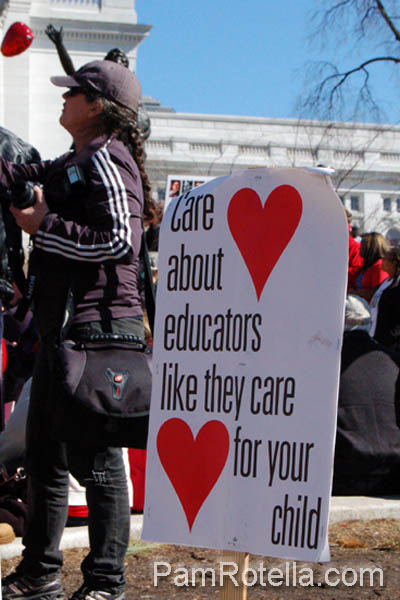 Madison rally on capitol square, 10 March 2012