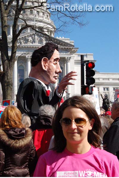 Madison rally on capitol square, 10 March 2012