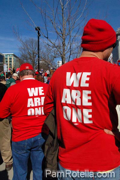 Madison rally on capitol square, 10 March 2012