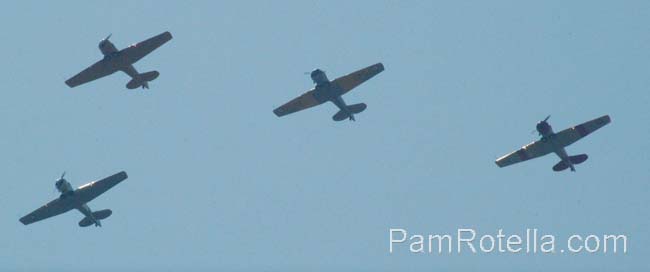 Memorial Day services 2012 - Flyover, photo by Pam Rotella