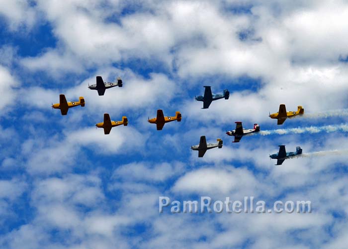 Vintage military aircraft at EAA Air Venture 2013, photo by Pam Rotella