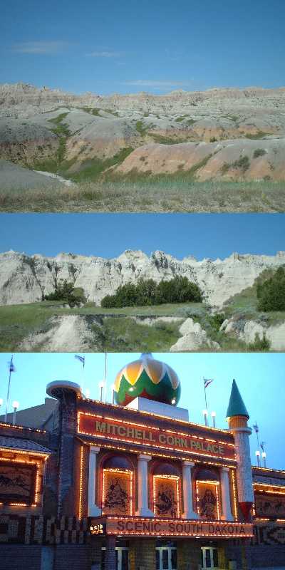 Badlands and Corn Palace