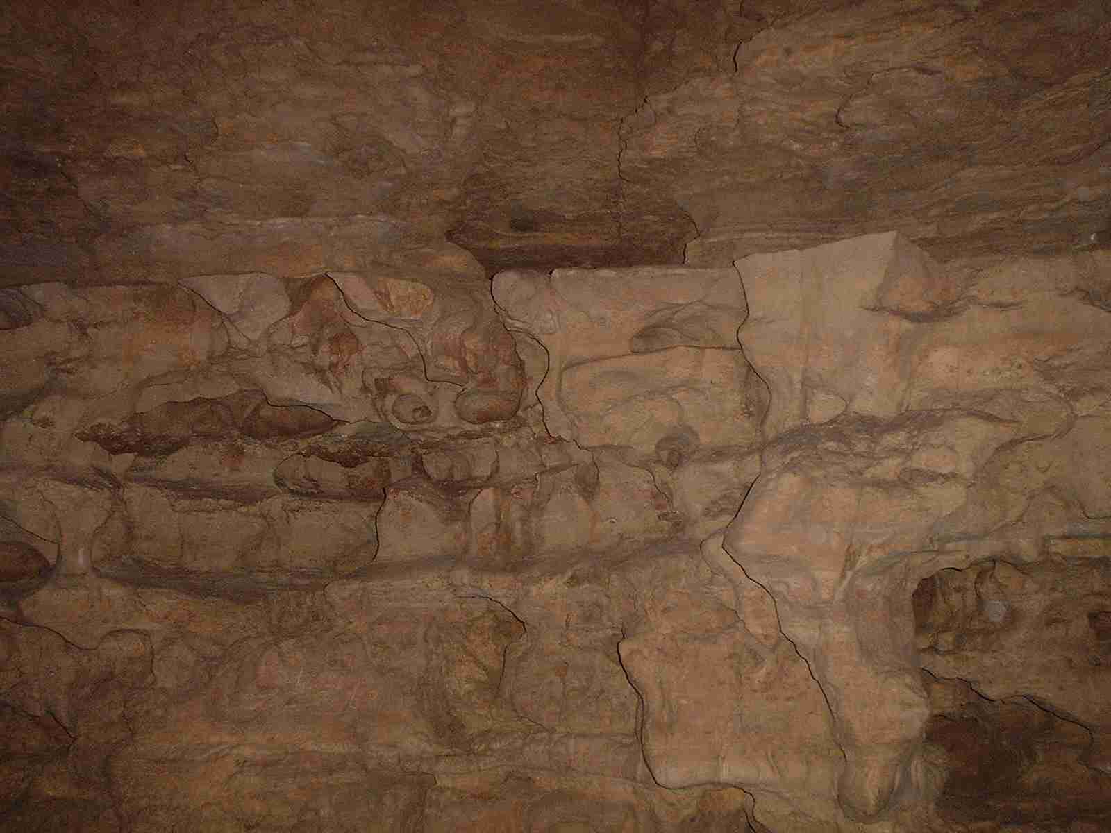 Plain cavern walls