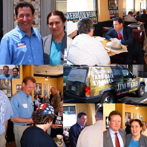 Democratic breakfast with Kellam, Webb, and Miller, 10-June-06